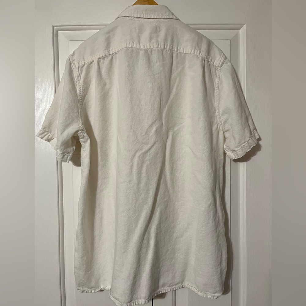 Outerknown Button Down Shirt - Salt - Large - image 2